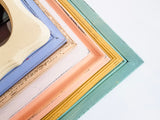 Mismatched Playful Pastel Gallery Picture Frame Wall Set, Assorted Light Colored Eclectic Photo Frame Collage