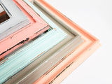 Serene Muted Rainbow Multi Picture Frames for Artwork, Dreamy and Cute Family Portrait Picture Frames