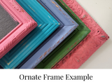 Timeless vintage 3.5 x 5 picture frame, Inviting custom painted modern engagement photo frame