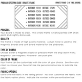 Modern farmhouse neutral greige large pinboard for home, office, or mudroom, Available in Modern, Traditional, or Ornate Frame Style in small to large sizes.