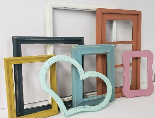 Assorted stylish earthy, desert inspired fun frames for picture montag ...