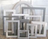 Serene Shades of Light Gray and White Picture Frames for a Neutral, Collected Gallery Wall Collage Set