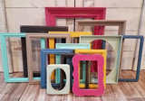 Vibrant Boho Style Picture Frames for your Gallery Wall, An Eclectic Colorful, Bohemian set of photo Frames for a Wall Collage