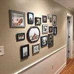 Decorative Collection of Darker Gray Picture Frames for a Gallery Wall, Assorted Eclectic Photo Frames for Wall Collage with glass and backing or open