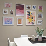 Whimical and Eclectic Vintage Gallery Wall Frame Set, Mismatched and Assorted Cheerful Picture Frames for Your Kids Artwork